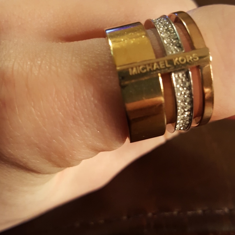 Michael Kors triple stacked ring